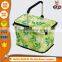customized outdoor insulated picnic lunch bag folding cooler basket