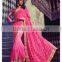 Sanctified Hot Pink Satin Chiffon Designer Saree/buy online designer sarees