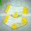 high quality design cute design custom baby socks shine green stripe ankle socks.