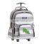 Stripe wheeled school bag for pupil