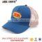 2016 New Style Custom Embroidered Blue Trucker Cap