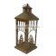 Bronze Christmas decoration metal candle lantern with tree