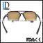 Custom Made Fashion Flat Top Red Lens Carbon Fiber Sunglasses