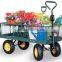 heavy duty 4 wheel cart garden wagon
