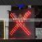 Red cross toll station driveway indicator light 600MM Led Warning Light