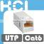 Taiwan Supplier RJ45 Cat6 180 Degree Unshielded UTP Straight Keystone Coupler