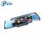 6.86"IPS capcitive touch screen rearview mirror car recorder android 4.4 gps g-sensor dual camera car dvr