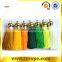 wholesale colorful small tassel with gold cap for keychain