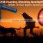 handheld spotlight Red & white lights in one bulb led 5W
