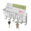 Wall mounted light duty solid metal key rack key hook