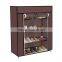 5 Tiers Shoe Rack 20 Pairs Non-woven Fabric Shoe Tower Organizer Cabinet