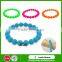 Female favorite fashion jewelry silicone spiky bead bracelets