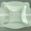 Cheap decorative white ceramic dinner plate for food and cakes