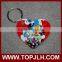 China Supplier Hot Sell Custom sublimation MDF keychain, Christmas keychain