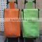 colorful shopping foldable trolley bag with wheels