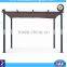 Aluminum slide pergola gazebo flat roof aluminum Chinese garden gazebo