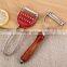 Wooden handle round head good quality stainless steel vegetable and fruit peeler