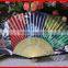 Best selling bamboo paper fan with two sides printing