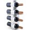 Wholesale stainless steel 6 bottle wine display rack / wall hanging wine display stand
