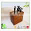 China manufacturer bamboo knife block for drawer
