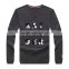 Raidy Boer high quality men printing crew neck wool design slim winter knit sweater