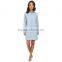 wholesale Long Sleeved denim dress patterns