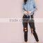 Spring Curved Hem Cute Fits Hoodie Manufacturer Amazing Custom Made Color Cropped Pocketless Hoodie Pretty Blue Long Sleeve