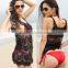 2015 Women's Round Collar Flower Hollow Vest beach Swimsuit Dress Bikini Smock Swimwear SV000999