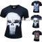 Mens O neck fashion tshirt with cartoon pattern