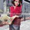 Hot Selling Short Style Fur Tassels Fashion Turkey Feather Vest Lovely Design