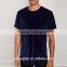 New Design Men Fashion Blouse Lightweight Round Neck Velvet Fabric Tee Shirt Blank T Shirt