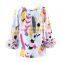 2017 Boutique Summer Fall 3/4 Sleeve Icing Clothes New Print Icing t Shirt Adorable Cotton Wholesale Girls Ruffle Raglan