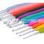 9 pcs rubber crochet hooks with plastic case
