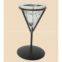 2 pcs glass candle holders
