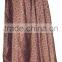 Indian Vintage Silk Sari Two Layer Wrap Skirt For Ladies