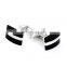 Simple Deluxe Black Stone Cuff link Men Shirt Cufflinks