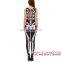 Adult Halloween Costumes Sugar Skull Womens Sexy Catsuit Costume 2016