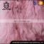 Pink cheap sheep wool fur coat with detachable fur inside