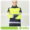 Orange High Vis Customized Safety Work Jacket for construction