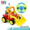 Plastic cartoon 2 channel rc truck with music and light