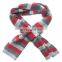 Warm Muffler Winter Neckerchief 100% Acrylic Shawl for Ladies Womens Bandelet Neck Warmer Head Wear Striped Knitted Scarf
