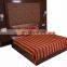 Soundarya classy collection of poly silk stripes design double bed cover set