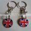 shopping cart coin holder keychain
