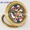 3D hollow decoration antique metal pocket makeup mirror