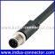 Industry m12 4 pin male straight right angle sensor cable