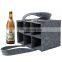 Wholesale handmade christmas felt and leather wine bag