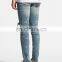 DiZNEW 2019 european style latest design ripped denim men jeans pant