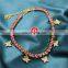 Women Butterfly anklet Gold Silver diamond anklet for Girl colorful charm bling chain Rhinestone jewelry