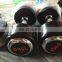 AR01  Low Price Weight Black Fixed Rubber custom Dumbbell