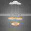 Modern Sample Three Ring LED Pendant Light Lamp Shade Rings Acrylic Hanging Light Suspension Light Fixture